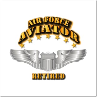 Air Force Aviator - Pilot - Basic Wings - Retired Posters and Art